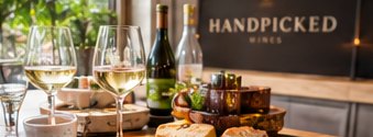 Illustrative handpicked wines tasting photograph